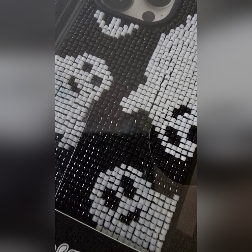 Pink Sky “Soul Catcher” iPhone 15 Pro Max Case – Beaded Ghost Design – Limited - Picture 3 of 4